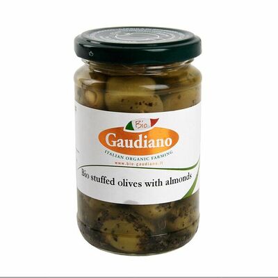 Оливки зелёные Gaudiano фаршированные миндалем Италия в Азбука Вкуса Экспресс Меню по цене 570 ₽
