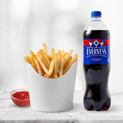 Комбо Картофель фри и Evervess Cola без сахара в Belochka по цене 490 ₽