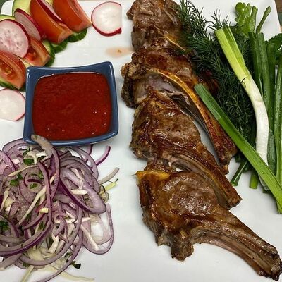 Шашлык из бараньей корейки в Самарканд халял по цене 500 ₽