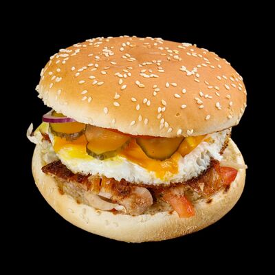 Гамбургер с яйцом в Шантимэль по цене 350 ₽