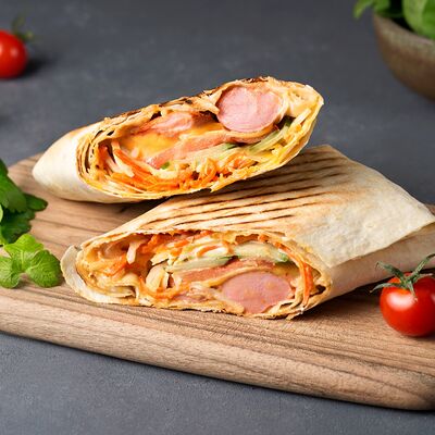 Смешанный хот-дог в Мясо на углях по цене 350 ₽
