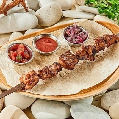 Шашлык из свинины в Рыбаlove по цене 530 ₽
