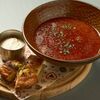 Борщ с говядиной с копчёной сметаной в Барслона по цене 520
