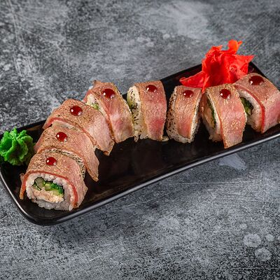 Ролл с обожженным тунцомв Эпицентр по цене 595 ₽