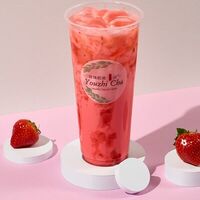 Молочный чай клубника М в Баббл Ти YouzhiCha Bubble Tea