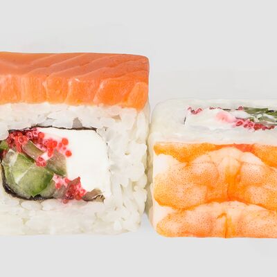 Дуэт лайт форель-креветка в СУТАШИ- Суши так суши! по цене 560 ₽