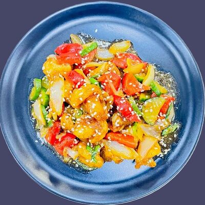 Креветки с овощами в Азия Time по цене 683 ₽