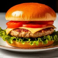 Бургер с куриной котлетой в Ракушка