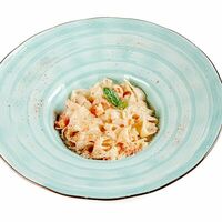 Паста с креветками под сливочным соусом в Провинция