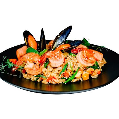 Рис чесночный с морепродуктами в Багс Банни от кафеМафия по цене 539