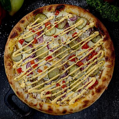 Пицца Чизбургер 30 см в Hot Pizza по цене 870 ₽