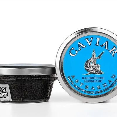 Черная икра осетровая зернистая 100 г в Osteria Amici по цене 7200 ₽