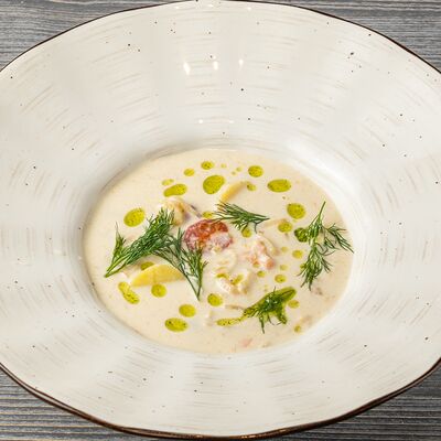 Сливочная уха в Brasserie Kriek по цене 790 ₽