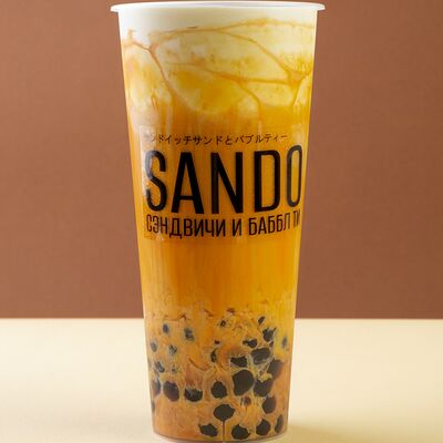 Баббл ти карамельный в Sando & Bubble tea по цене 590 ₽