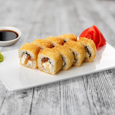 Горячий ролл Наслаждение с угрем в Окинава Гурмэ по цене 699 ₽