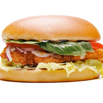 Бургер с куриным филе в панировкев Мистер лим по цене 450 ₽