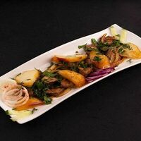 Печень с картошкой в Чайхана халяль