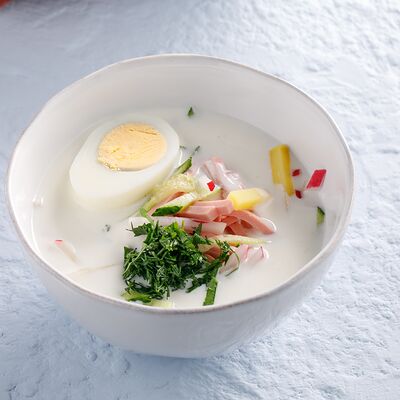 Окрошка на кефире с колбасой в ЛарисуВаннуХочу по цене 590