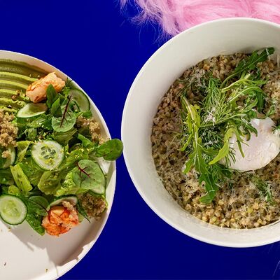 Комбо зеленая гречка + грин салат с лангустинами в Yeti по цене 999 ₽