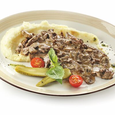 Бефстроганов из мраморной говядины в Time to Coffee по цене 1100 ₽