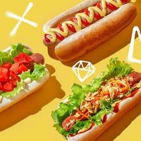 Логотип Grillz hot dog