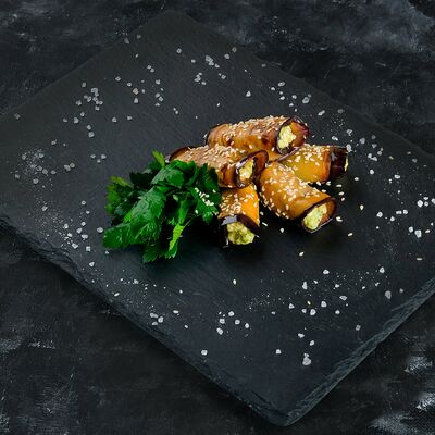 Баклажаны с брынзой и кинзой в География по цене 600 ₽