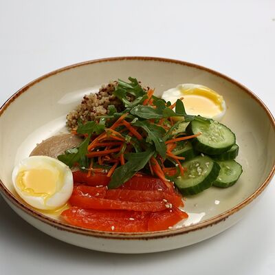 Боул с семгой в Сытый кит по цене 750 ₽