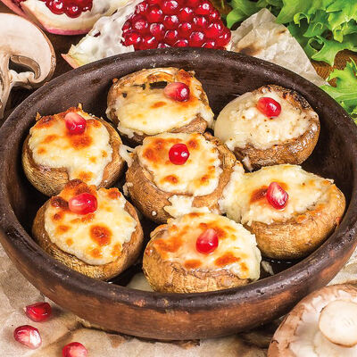 Шампиньоны с сулугуни в Мушмула по цене 279