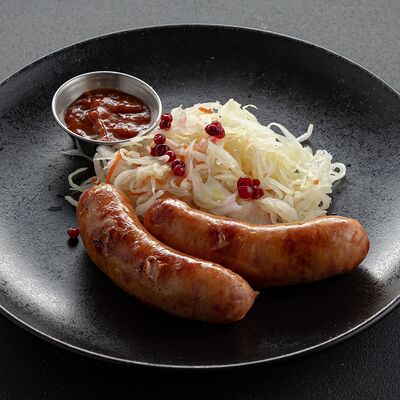 Колбаски пикантные с сыром с квашеной капустой в Jager Meet to Eat по цене 840