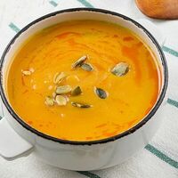 Тыквенный крем-суп на кокосовом молоке в Табаско