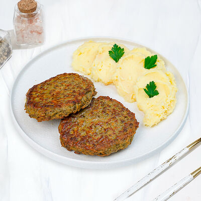 Оладьи из печени с картофельным пюре в Магбургер & Братья Караваевы по цене 295