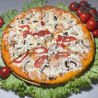 Пицца Курица с грибамив Пекарня с Акцентом по цене 849 ₽