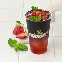 Клубничный газированный напитокв Teaburst bubble tea