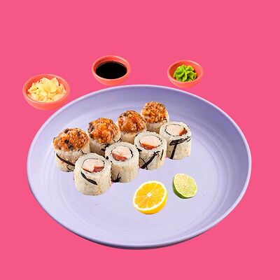 Острый ролл Банзай Salmon с Угрем Big в Big Fish по цене 2500 ₽