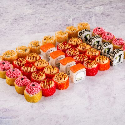 1кг роллов МИКС в Суши Да по цене 1111 ₽