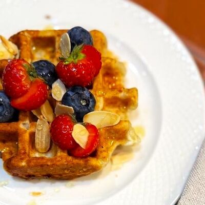 Творожная ПП-вафля из рисовой муки с бананом в Болконский по цене 540 ₽