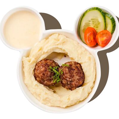 Мясные тефтельки с пюре в Песто Тесто по цене 380 ₽