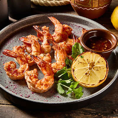 Шашлык из тигровых креветок в PRO.Хинкали by Novikov по цене 1290 ₽