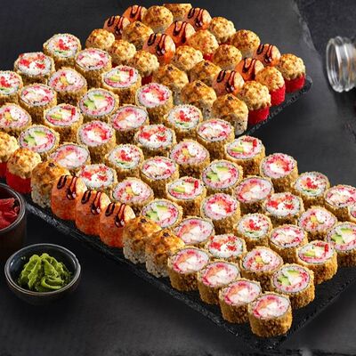 Сет Ассорти гриль-темпура Xxl в Веселый Самурай Sushi Premium по цене 9590 ₽