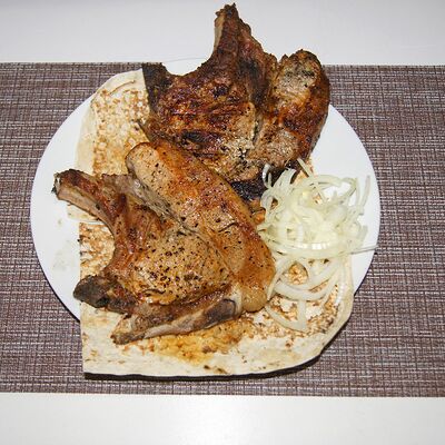 Шашлык из свинины Корейка двойной в Шашлыки & Пироги по цене 900 ₽