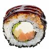#233 ролл с опаленным угрем тартар и копченым лососем в GODZILLA по цене 10