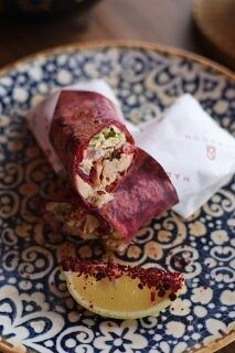 Детская шаурма в красном лаваше с курицей в Maroon по цене 490 ₽