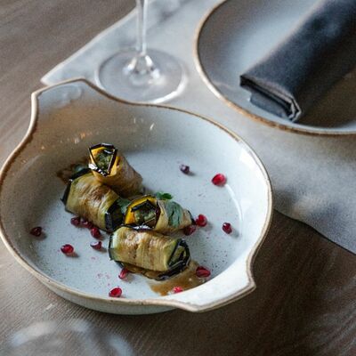 Рулеты из баклажанов с орехом и зеленью в Старый город по цене 340