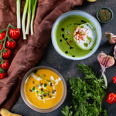 Тыквенный крем-суп с имбирем в Тбилисити по цене 450 ₽