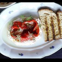 Рийет из копченой форели с перцем рамиро в Blackchops