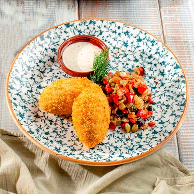 Котлетки рыбные с лососем и судаком в Хочу Пури по цене 720 ₽