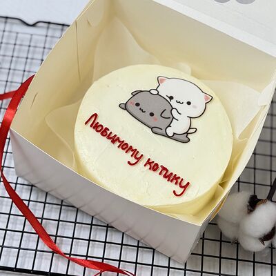 Бенто-торт Котики в Кондитерский дом Медовый по цене 1900 ₽