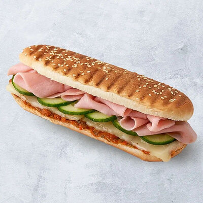 Лонгер с ветчиной и сыром в Vaffel Норвежские вафли, завтраки, кофе по цене 370 ₽