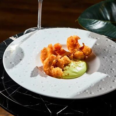 Креветки в темпуре с соусом Васаби в AGATA по цене 730 ₽