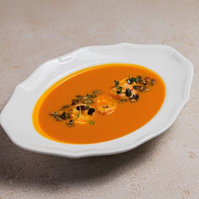 Суп тыквенный с креветкамив Bocconcino по цене 790 ₽